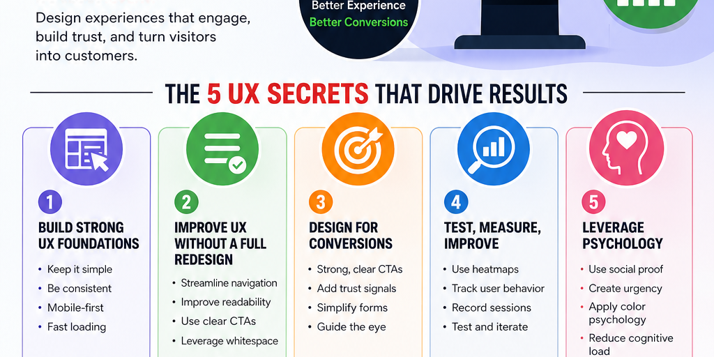 5 Secrets of UX 5 Secrets to Boosting Conversions with UX (Most Websites Ignore #3!)